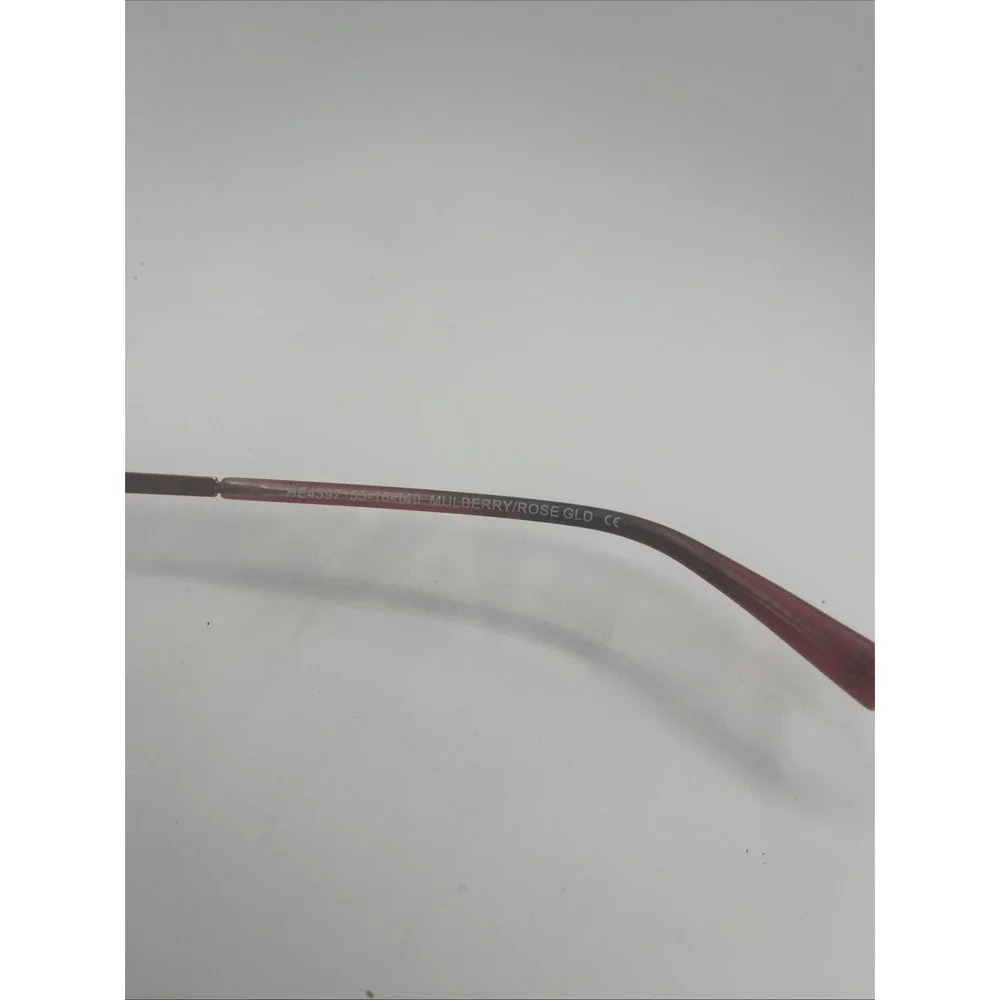 HELIUM EYEWEAR HE4397 55/16/140 MULBERRY RED ROSE GOLD FLEX HINGE #190